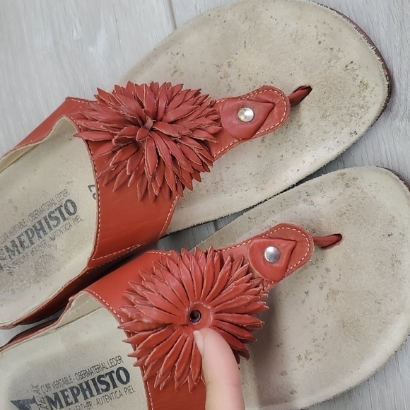 Mephisto Womens Air Relax Comfort Sandals Flip Flop shoes sz 37 US 7 - Picture 9 of 10